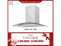 Máy Hút Mùi Áp Tường Kính Cong Malloca MC 750E 
