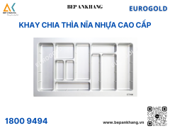 KHAY CHIA THÌA NĨA CHẤT LIỆU NHỰA CAO CẤP EUROGOLD ETW450 - 450mm - MÀU TRẮNG