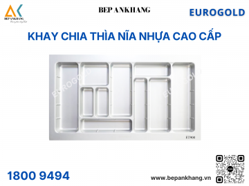 Khay chia thìa dĩa nhựa cao cấp ETW900 (ETC900W) – Eurogold - MÀU TRẮNG