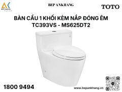 Bàn cầu 1 khối kèm nắp đóng êm TC393VS MS625DT2
